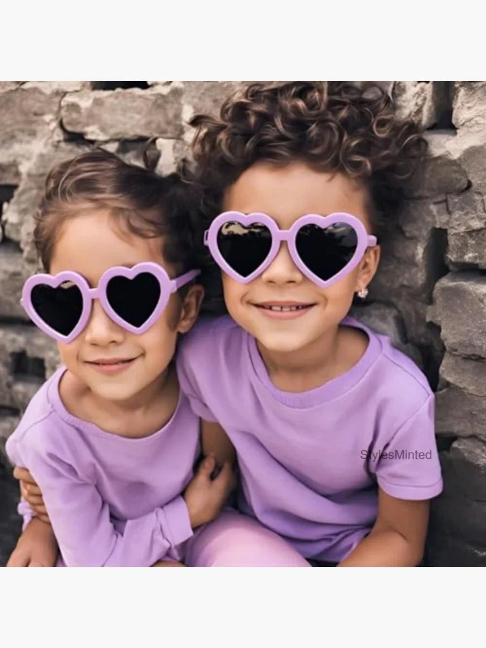 Kids Heart Polarized Sunglasses UV400 Protection for 3-12yr
